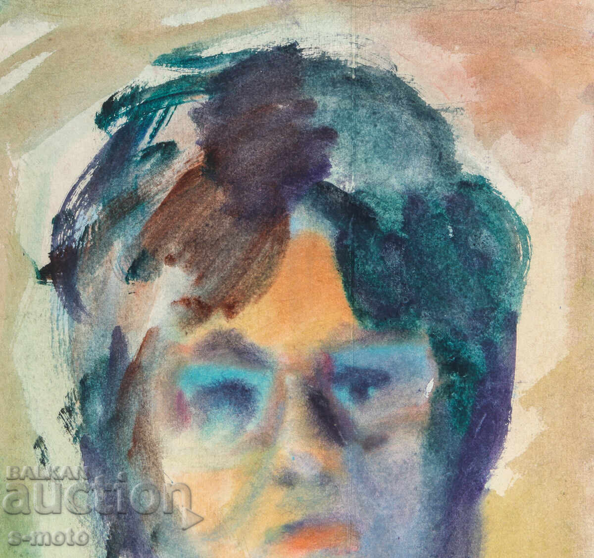 Έργο τέχνης ακουαρέλα πορτρέτο γυναίκας - 5
