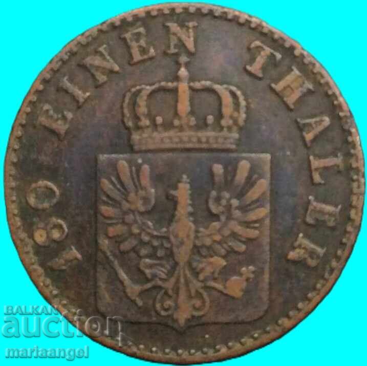 Δημοπρασία 2 Pfennig 1853 Πρωσία Γερμανία χάλκινο νόμισμα Δημοπρασία 2 Pfennig 1853 Πρωσία Γερμανία χάλκινο νόμισμα