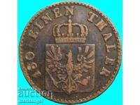 Moneda de cupru 2 Pfennig 1853 Prusia Germania