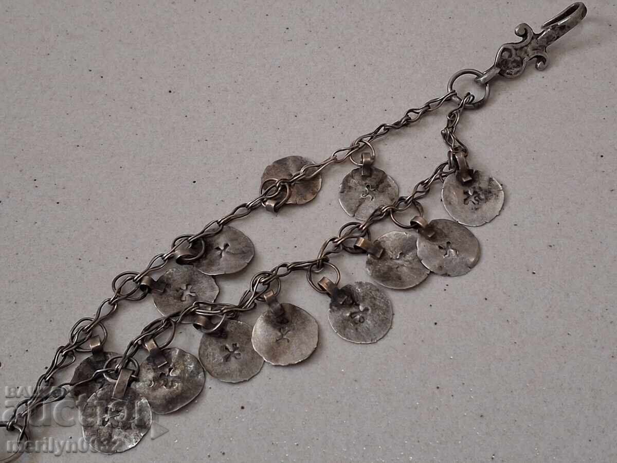 Pandantiv argintiu în stil renaștere, colier, pandantiv - 5