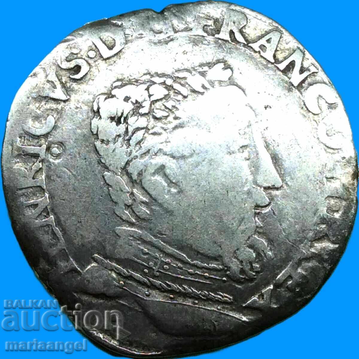 France Teston Henri II Toulouse 9,34g argint - rar! - 5