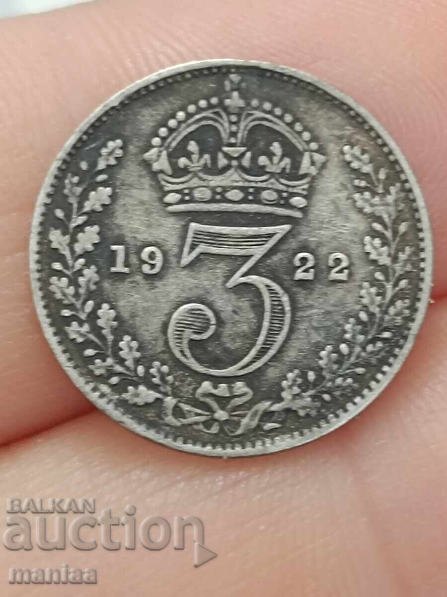 3 πένες 1922 ασημένια! με τιμή € 8.00 | 15.65 BGN