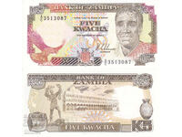 tino37 - ZAMBIA - 5 KWACHA - 1989/91 - UNC