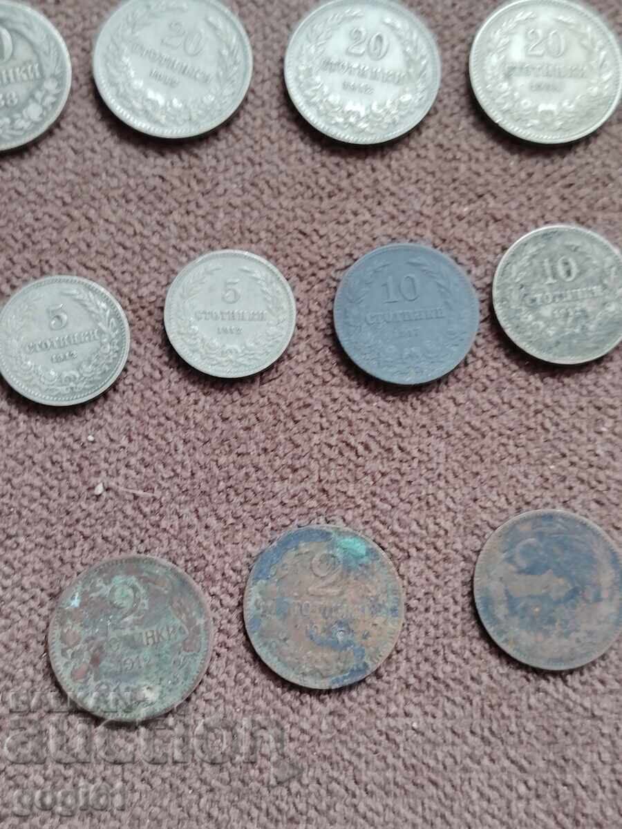 Bulgarian coins, 17 pcs. uncleaned - 5