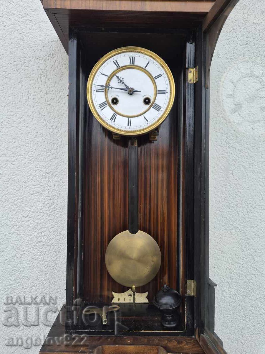 Licitație Frumos Ceas German de Perete FUNCȚIONAT