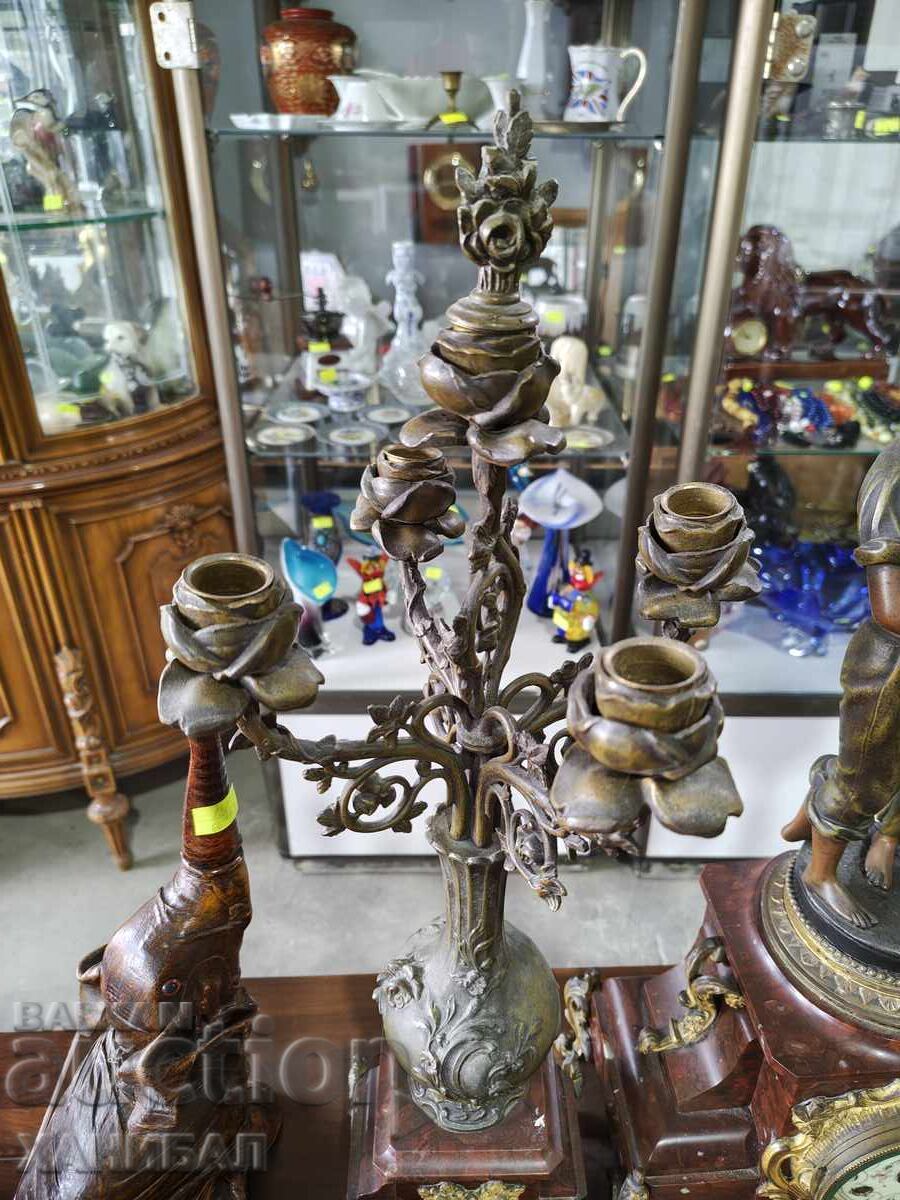 Ceas de masă cu figuri și doi sfeșnici - 6 Ceas de masă cu figuri și doi sfeșnici - 6