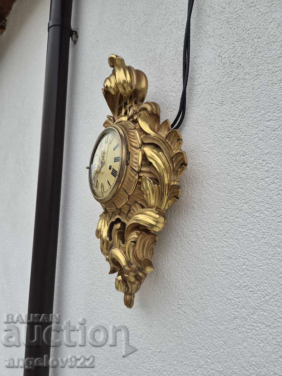 Auction  Beautiful SCANDIA wall clock, WORKING