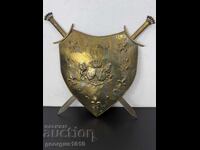 Декоративен щит за стена с мечове №8063