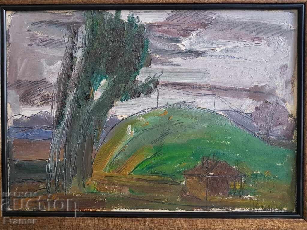Tsvetan Tsonev 1936 - 2004 Peisaj frumos 1982 cu vopsele de ulei cu preț € 130.00 | 254.26 BGN