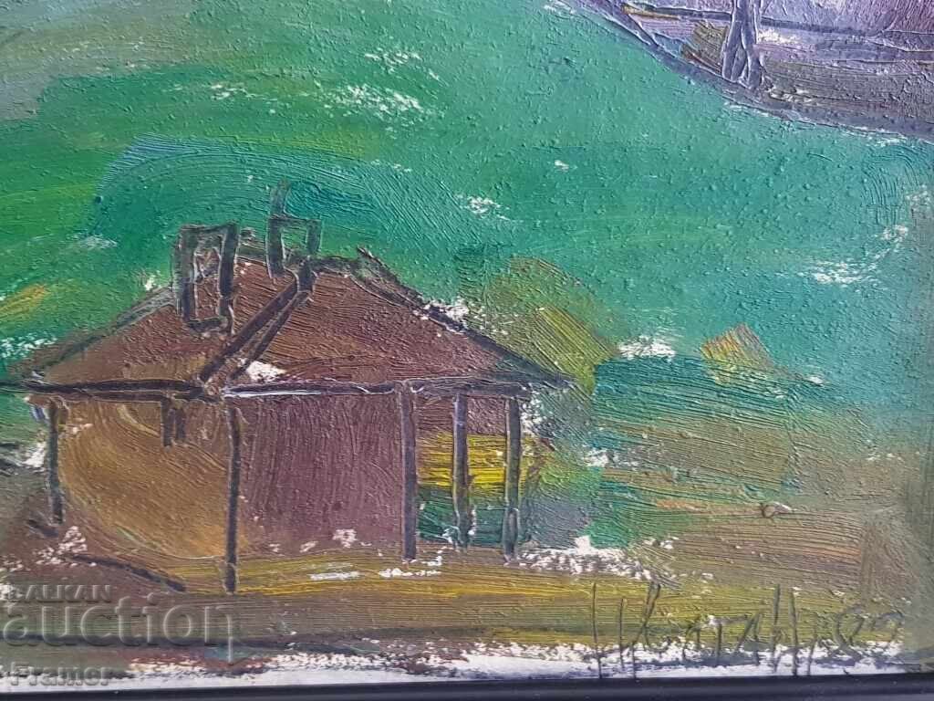 Licitație Tsvetan Tsonev 1936 - 2004 Peisaj frumos 1982 cu vopsele de ulei