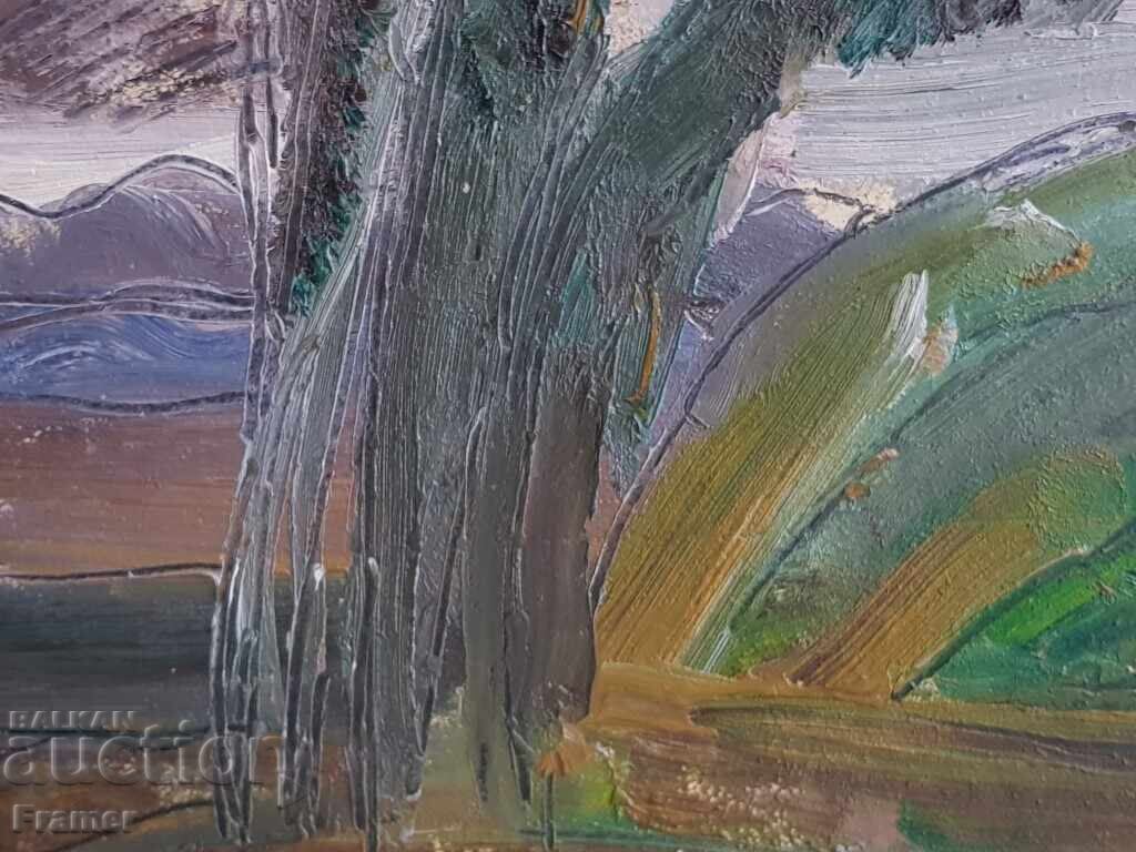 Tsvetan Tsonev 1936 - 2004 Peisaj frumos 1982 cu vopsele de ulei - 5