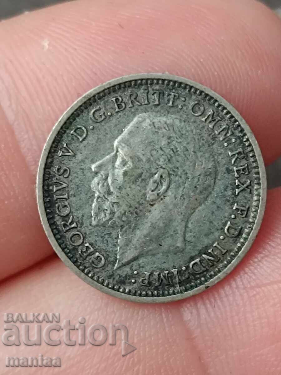 3 пенса 1934 г. Сребро ! - 5