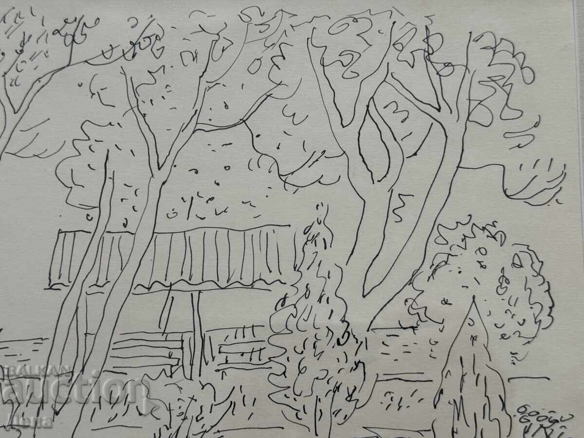 Auction  Stoyan Venev drawing 1962
