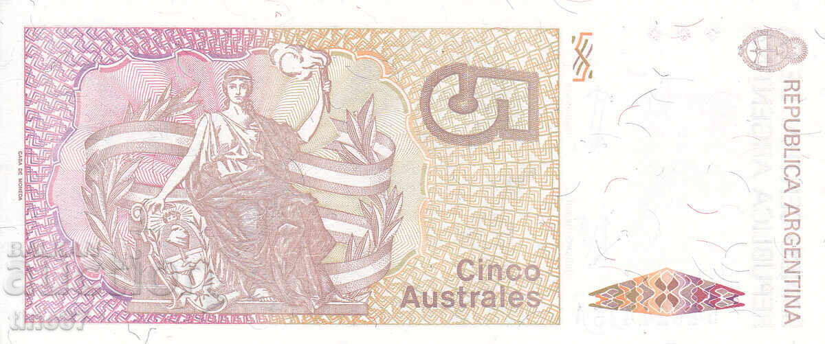 Auction  tino37- ARGENTINA - 5 AUSTRALIA - 1987/89 - UNC