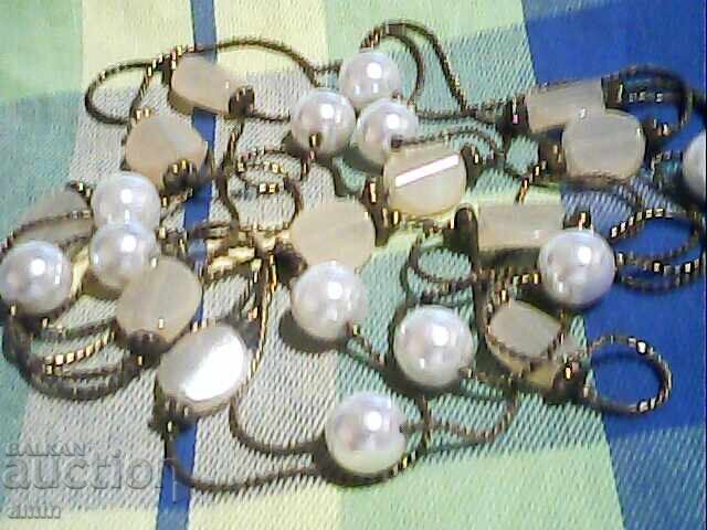 Beautiful pearl necklace with other stones with price € 12.00 | 23.47 BGN