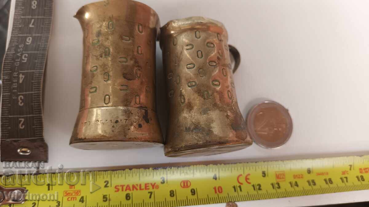 Renaștere bronz, măsuri, cupe pentru alcool, regal, tavernă - 5