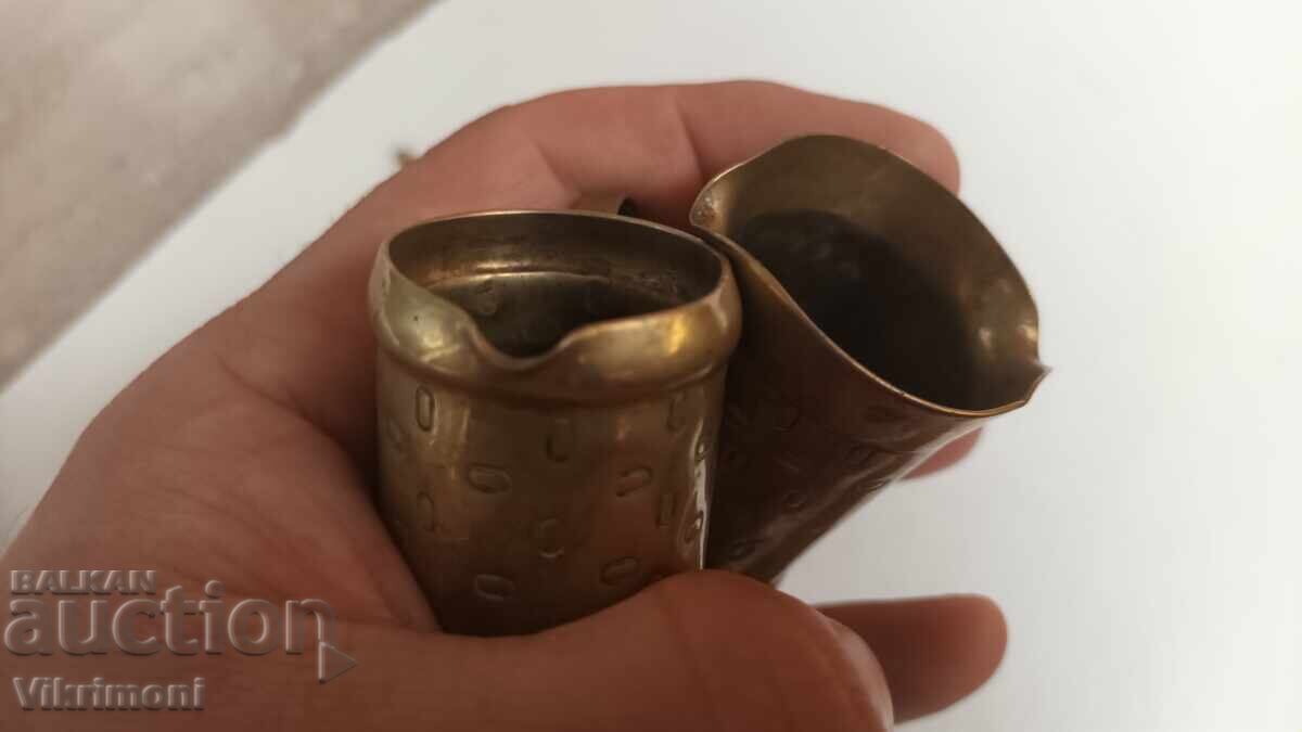 Renaștere bronz, măsuri, cupe pentru alcool, regal, tavernă - 7