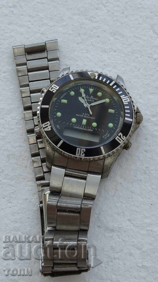 PHILIP PERSIO CRONOGRAF QUARTZ RAR NU ȘTIU DACĂ FUNCȚIONEAZĂ B