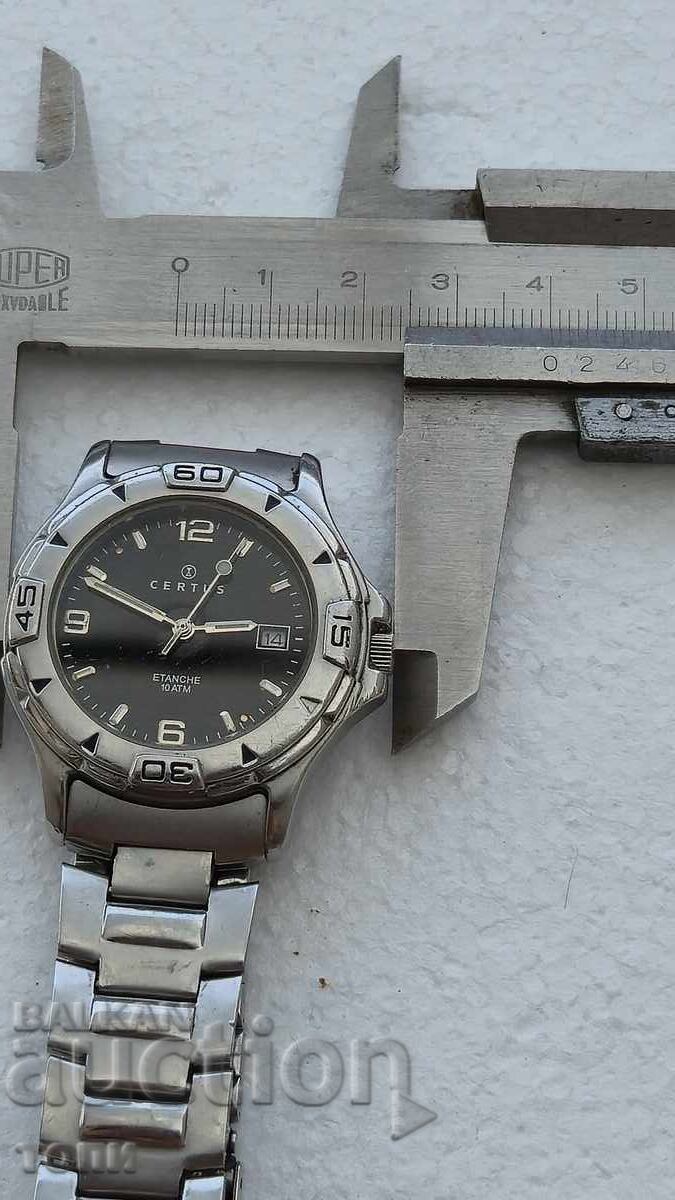 CERTUS WATERPROOF 10 ATM QUARTZ RARE WORKS NO WARRANTY BZC - 5
