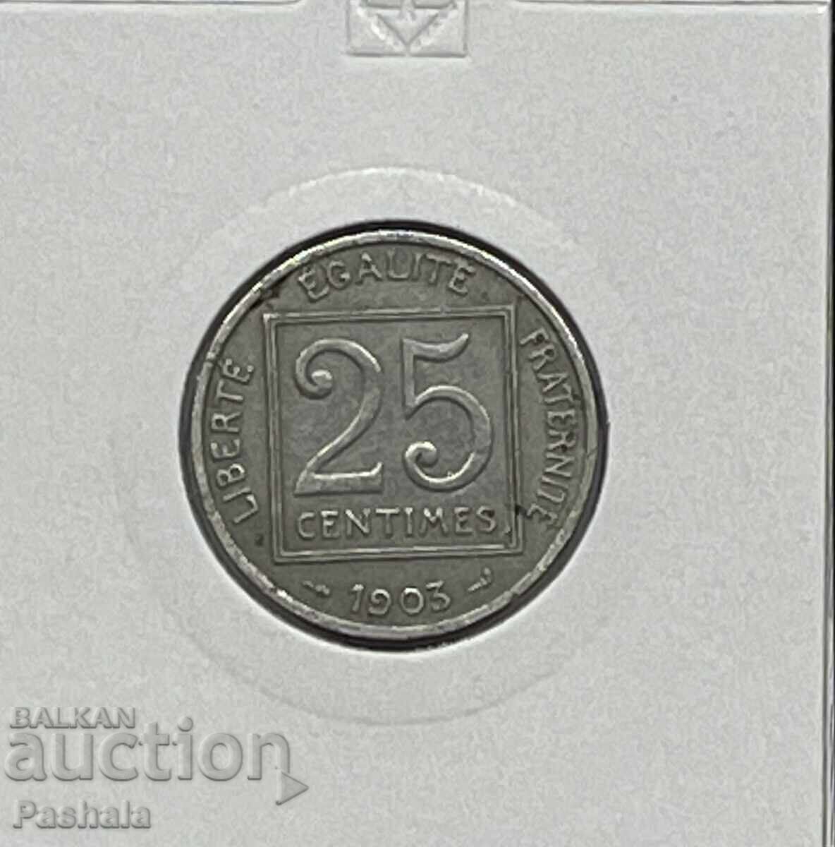 Franța 25 centime 1903