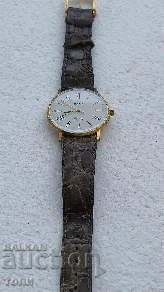 TERENCE QUARTZ RARE GOLD PLATED DON'T KNOW IF IT WORKS BZC !!! with price € 2.00 | 3.91 BGN