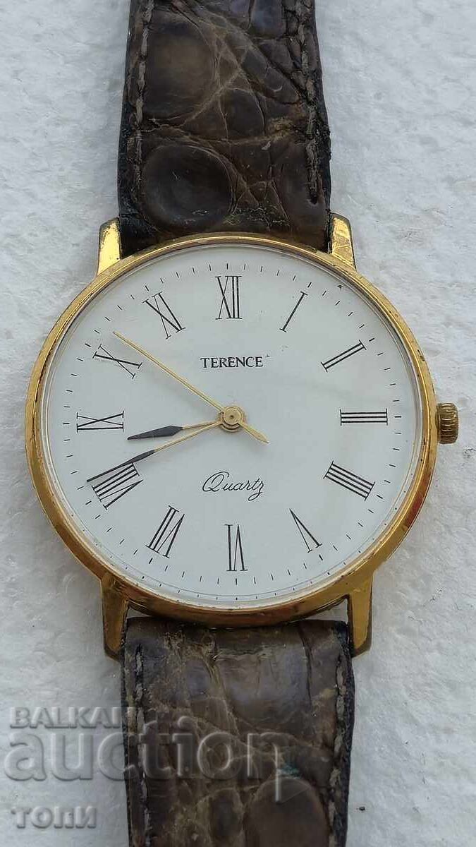 TERENCE QUARTZ RARE GOLD PLATED DON'T KNOW IF IT WORKS BZC !!!