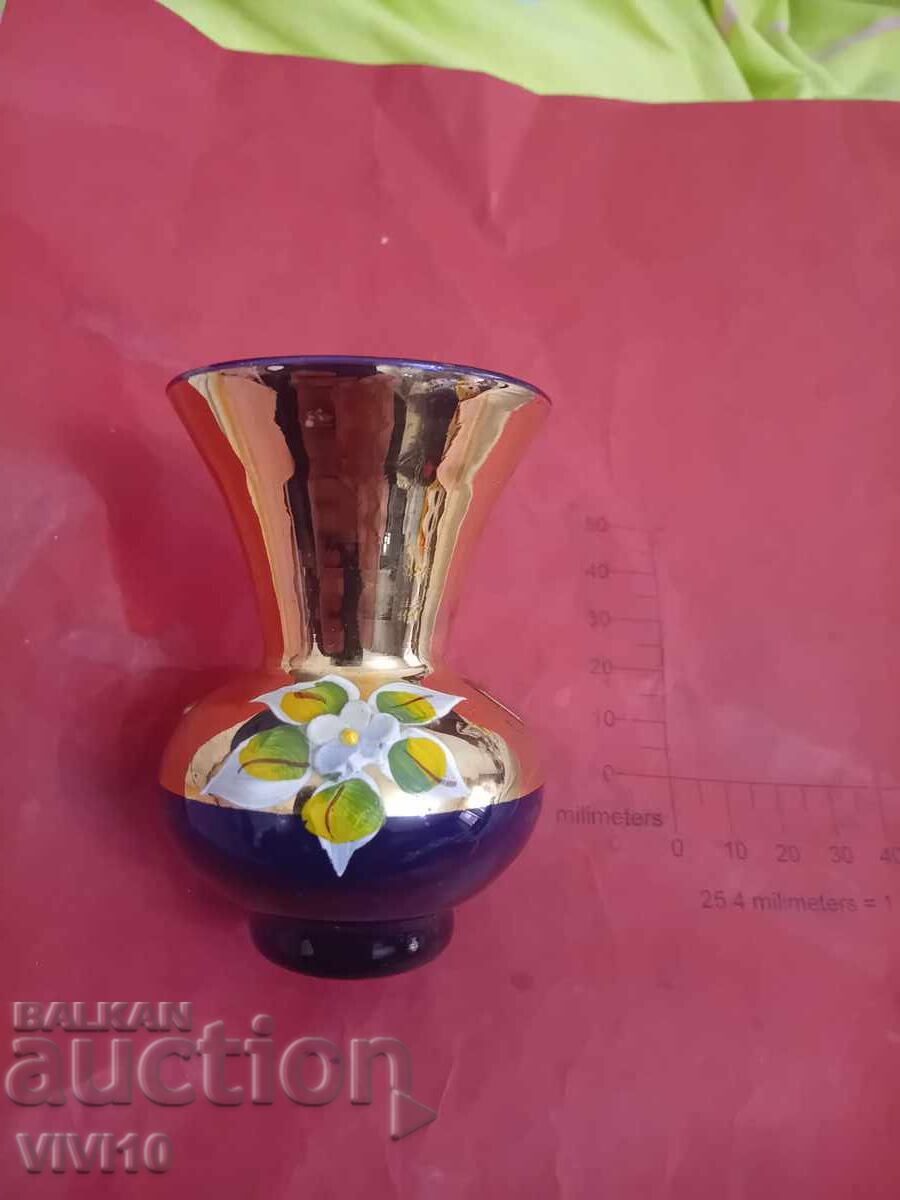 Αντίκα βάζο σμάλτο, Βοημία, 8εκ με τιμή € 25.00 | 48.90 BGN Αντίκα βάζο σμάλτο, Βοημία, 8εκ με τιμή € 25.00 | 48.90 BGN