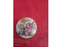 Antique porcelain brooch, 60mm