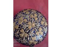 Старинна кутийка за бижута,Позлата,60мм