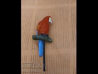 Κεραμικό αγαλματίδιο Παπαγάλος σε βάση