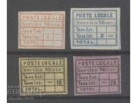 Turcia 1866 - Poștă locală - "Serviciu" Mi IVa,b,c,d complet