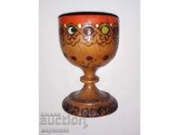 EGG HOLDER. PYROGRAPHY, WOOD. NRB