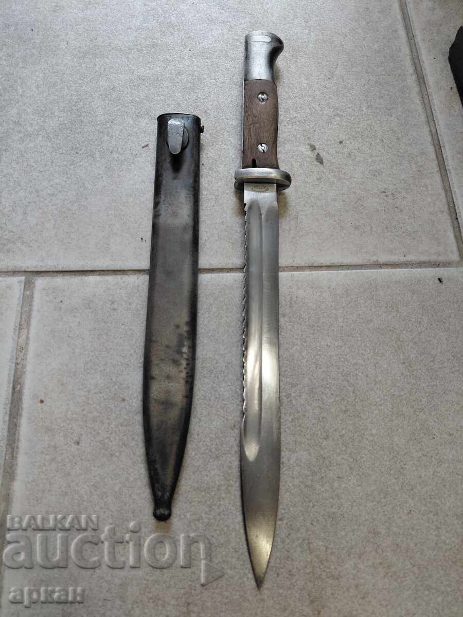 Baionetă cuțit Mauser cu fierăstrău lamă Solingen - 7