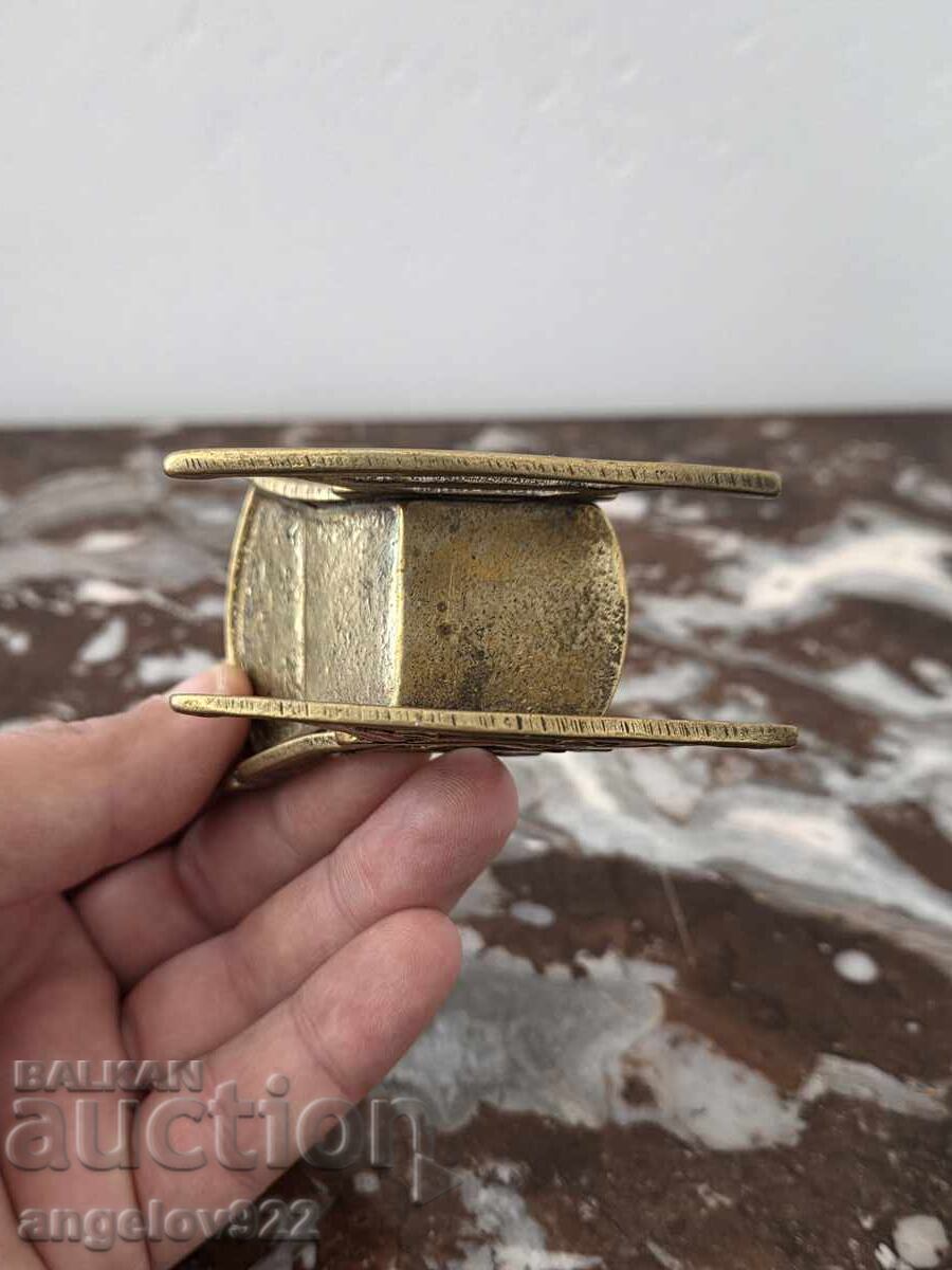 Масивен люлеещ се бронзов стол!!! - 5