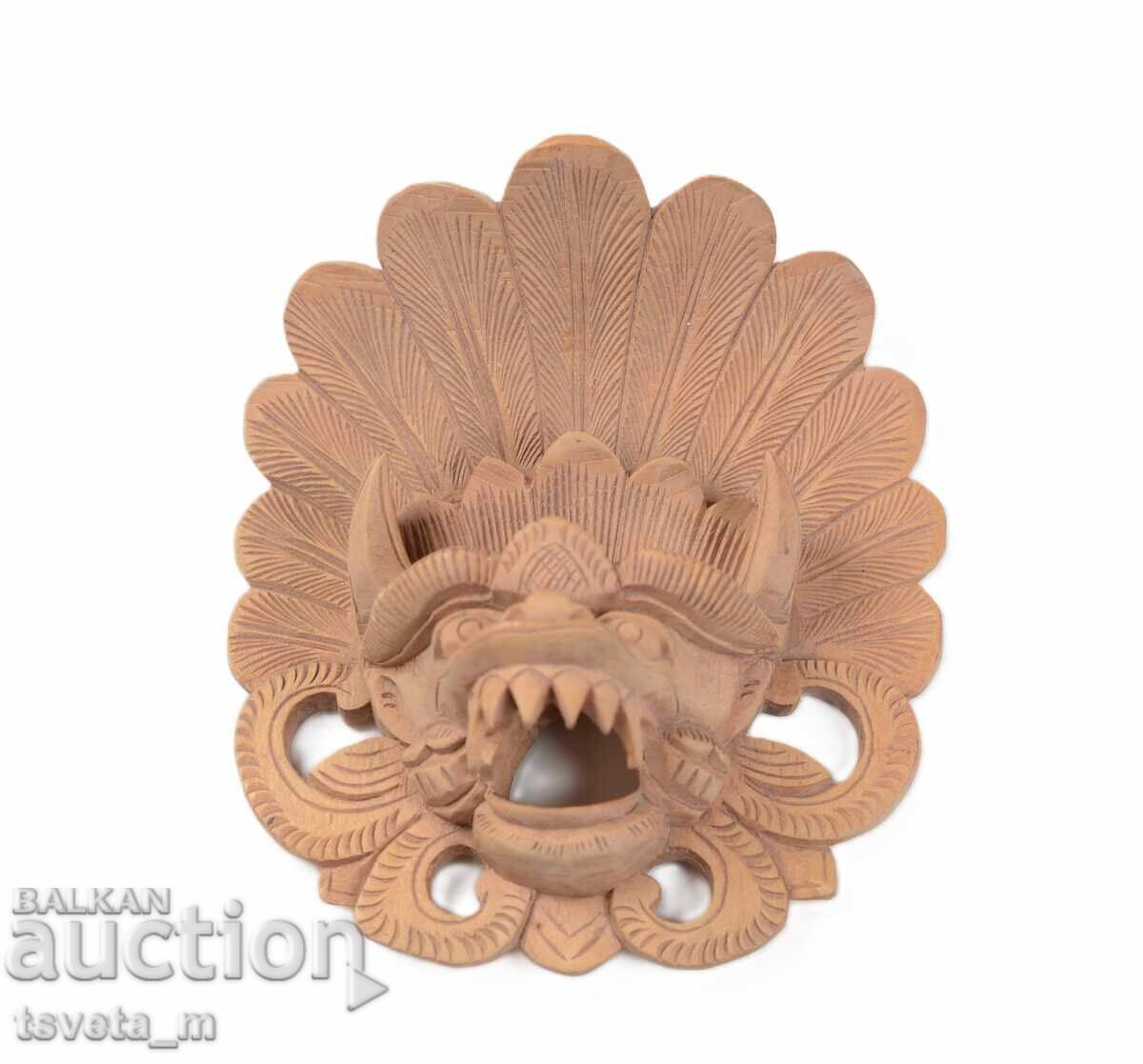 Ръчно изработена дървена баронгска маска - Бали Ръчно изработена дървена баронгска маска - Бали