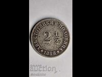 2 и 1/2 стотинки 1888 г. България