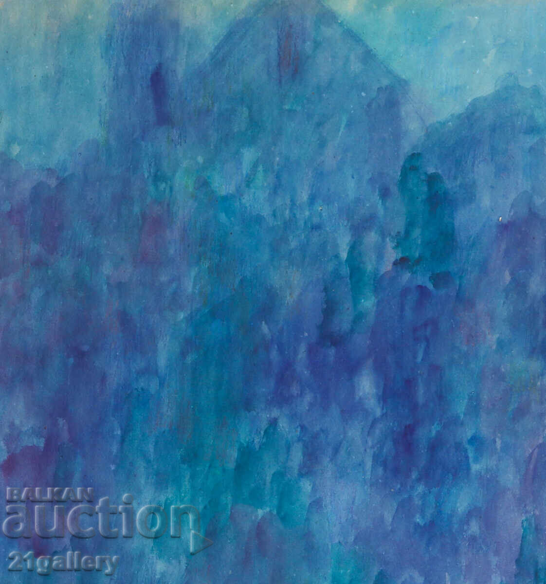 Аукцион Любомир Савинов (1941-) Градски пейзаж - акварел