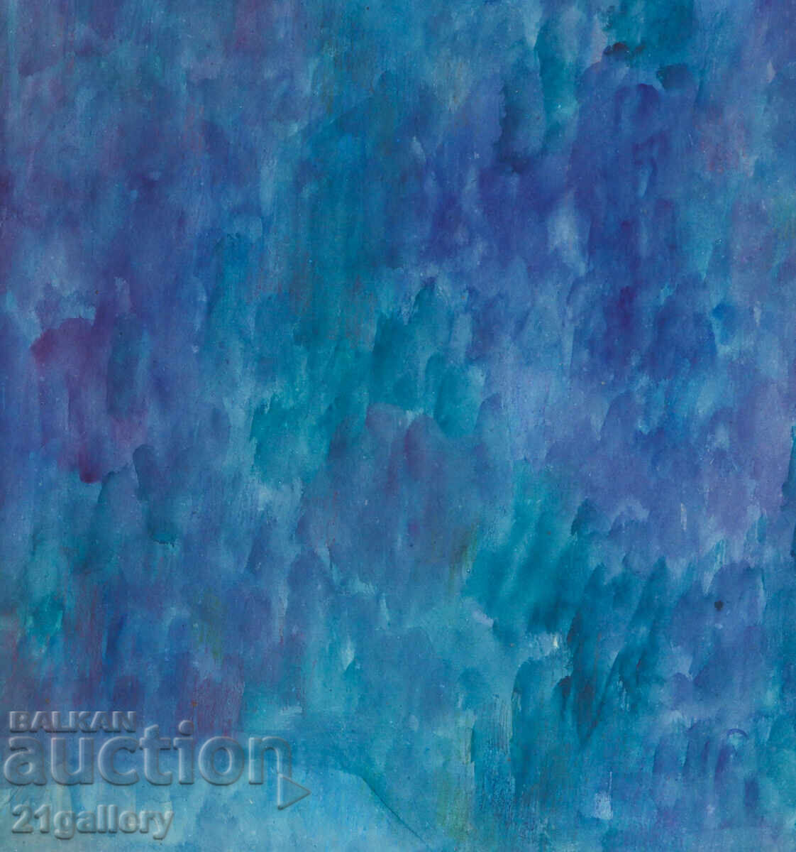 Delivery of Lubomir Savinov (1941-) Urban landscape - watercolor