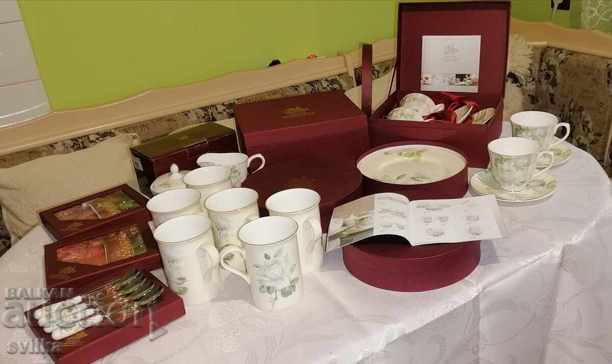 Πορσελάνινο σερβίτσιο Λευκό τριαντάφυλλο - Lancaster