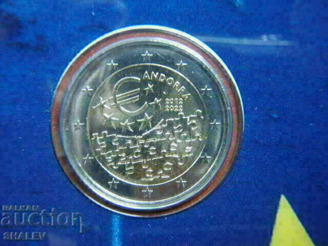 Livrarea 2 Euro 2022 Andorra „10 ani în UE”(1) Andorra- Unc (2 euro)