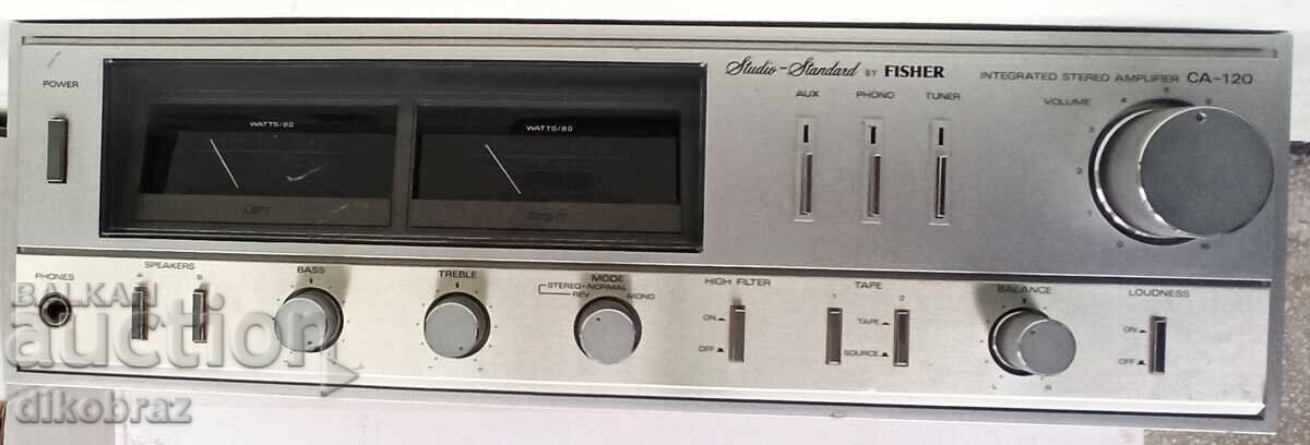 Аукцион Усилвател Fisher CA-120 HiFi Integrated Stereo Amplifier