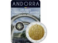 2 Euro 2021 Andorra "100 years" (Андора) /1/ - Unc (2 евро)