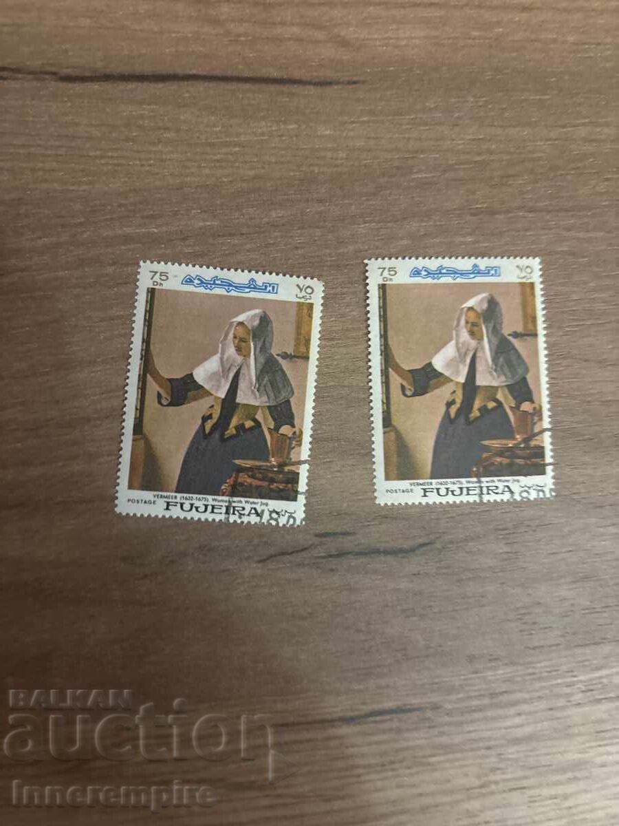 Аукцион Фуджейра 1972 – 8 марки „Класически картини“ Аукцион Фуджейра 1972 – 8 марки „Класически картини“