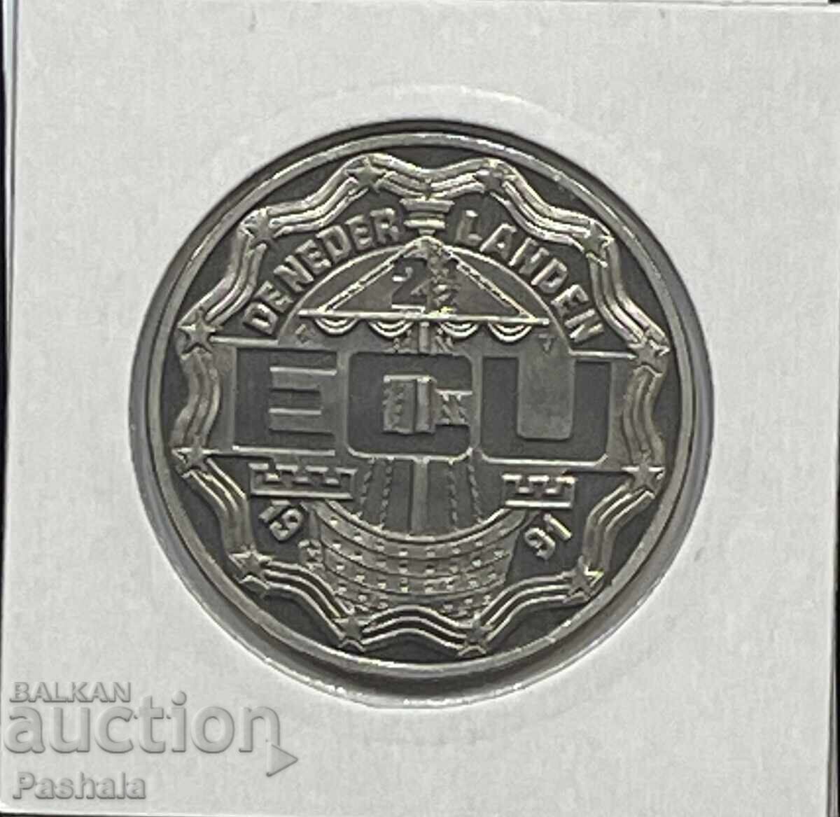 Netherlands 2 1/2 ecu 1991 with price € 8.00 | 15.65 BGN