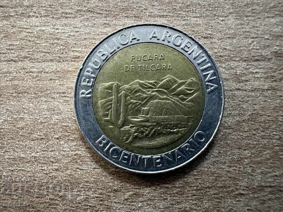 Argentina - 1 peso (2010) - Pucará de Tilcara cu preț € 0.65 | 1.27 BGN
