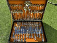 Set italian argintat de tacâmuri pentru 12 persoane