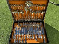 Italian silver-plated cutlery set for 12 people