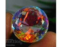 BZTS! 50.85ct Natural Mystic Topaz Round Cert. EGL from 1st