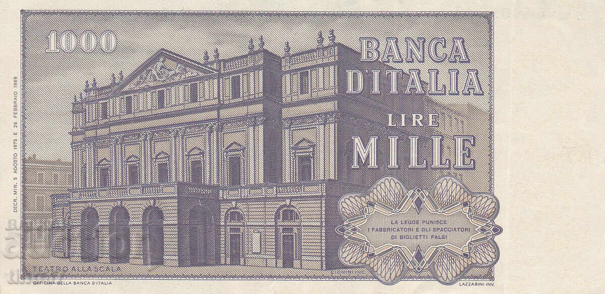 Δημοπρασία tino37 - ΙΤΑΛΙΑ - 1000 ΛΙΡΕΣ - 1975 - VF