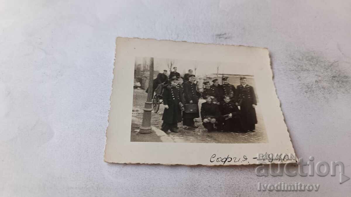 Poză Sofia Studenți pe stradă 1940 Poză Sofia Studenți pe stradă 1940